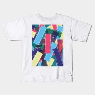 Messy Film Negatives Kids T-Shirt